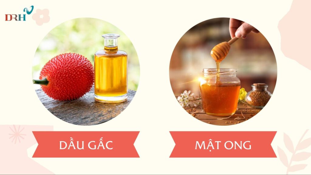 dau-gac-va-mat-ong-giup-ngan-ngua-lao-hoa-da